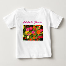 Helderheid T-shirt bloemen Roze Toddler Ruffle