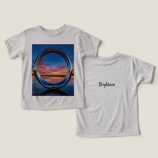 Helderheid T-shirt – straal positieve energie uit (Ontwerp Voorkant & Achterkant)