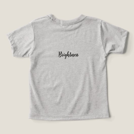 Helderheid T-shirt – straal positieve energie uit (Design achterkant)