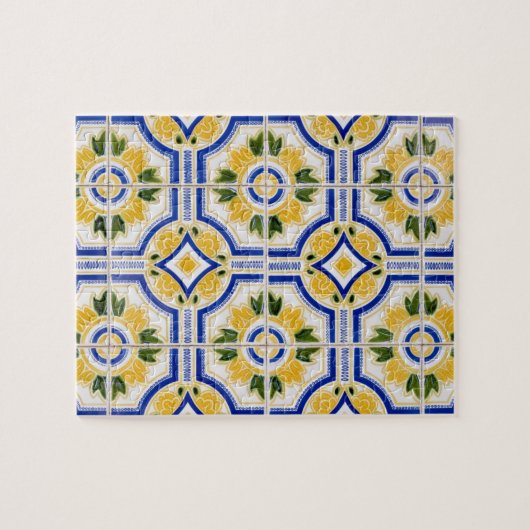 Helderheid tegelpatroon, Portugal Legpuzzel (Horizontaal)