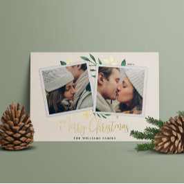 Helderheid | Twee foto Folie Feestdagenkaart