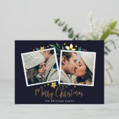 Helderheid | Twee foto Folie Feestdagenkaart (Staand Voorkant)