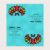 Helderheid van de kleurrijke markeringen van de Eg Visitekaartje (Buitenkant ongevouwen)