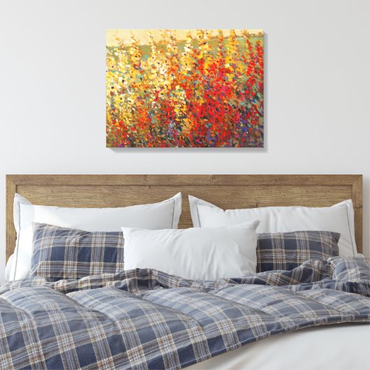 Helderheid van de lentestbloemen canvas afdruk (Insitu (Slaapkamer))