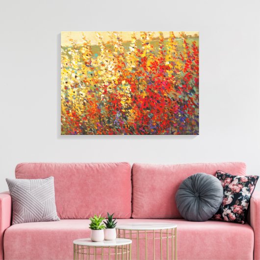 Helderheid van de lentestbloemen canvas afdruk (Insitu (Woonkamer))