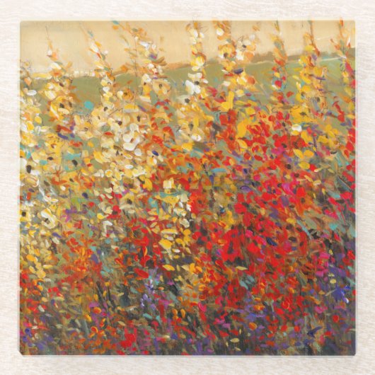 Helderheid van de lentestbloemen glazen onderzetter (Voorkant)