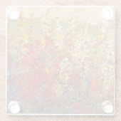 Helderheid van de lentestbloemen glazen onderzetter (Achterkant)