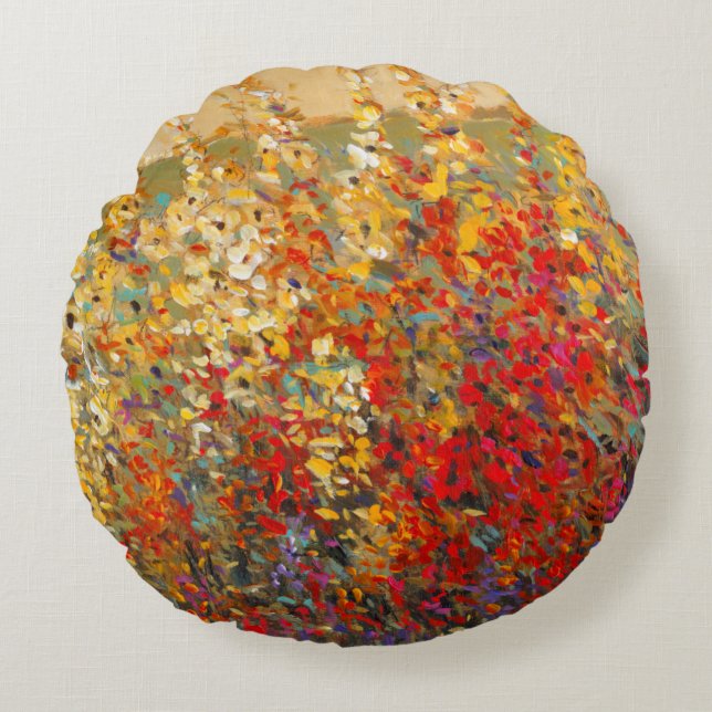 Helderheid van de lentestbloemen rond kussen (Voorkant)