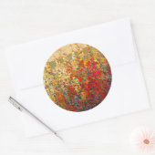 Helderheid van de lentestbloemen ronde sticker (Envelop)