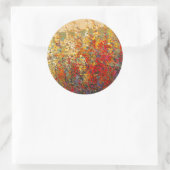 Helderheid van de lentestbloemen ronde sticker (Tas)