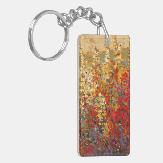 Helderheid van de lentestbloemen sleutelhanger (Voorkant Links)