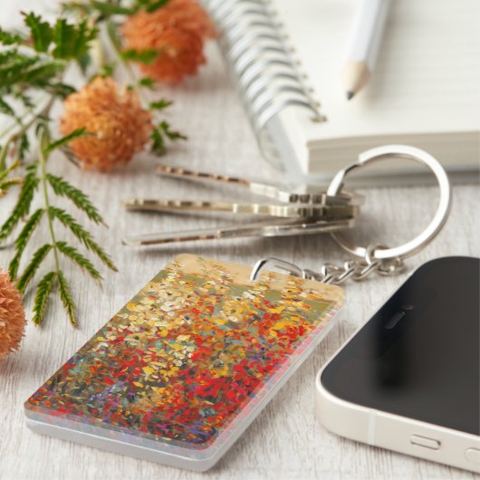 Helderheid van de lentestbloemen sleutelhanger (Voorkant Rechts)