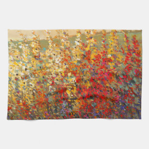 Helderheid van de lentestbloemen theedoek