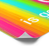 Helderheid van de regenboog en Gods herinnering Poster (Hoek)