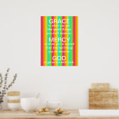 Helderheid van de regenboog en Gods herinnering Poster (Keuken)