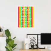 Helderheid van de regenboog en Gods herinnering Poster (Thuiskantoor)