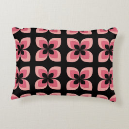 Helderheid van het twee-zonder roze ventilatorpatr accent kussen