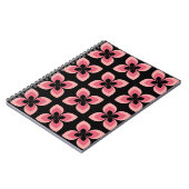 Helderheid van het twee-zonder roze ventilatorpatr notitieboek (Linkerzijde)