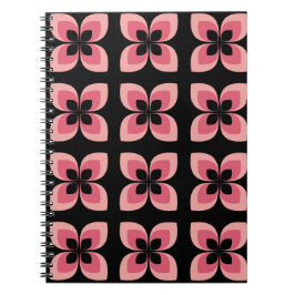 Helderheid van het twee-zonder roze ventilatorpatr notitieboek