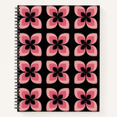 Helderheid van het twee-zonder roze ventilatorpatr notitieboek (Voorkant)