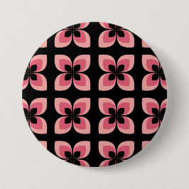 Helderheid van het twee-zonder roze ventilatorpatr ronde button 7,6 cm