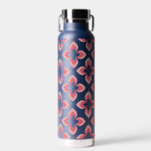 Helderheid van het twee-zonder roze ventilatorpatr waterfles (Voorkant)