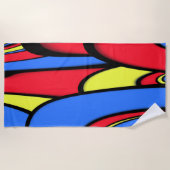 Helderheid van kleuren strandlaken (Voorkant)