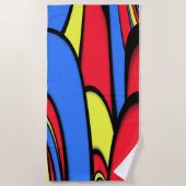 Helderheid van kleuren strandlaken (Voorkant)