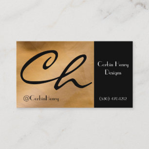 Helderheid van koper en zwarte Visitekaartjes