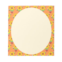 Helderheid van Oranje en geel zonlicht Notitieblok