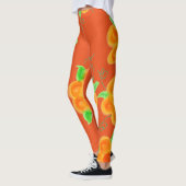 Helderheid van Oranje Floral Leggings (Links)