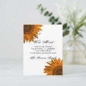 Helderheid van Oranje zonnebloemen Aankondiging (Staand voorkant)