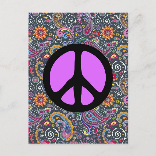 Helderheid van Paisley op Flat Black Briefkaart (Voorkant)