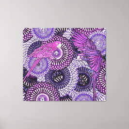 Helderheid van papegaaien canvas afdruk