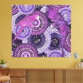 Helderheid van papegaaien canvas afdruk (Insitu (Woonkamer))