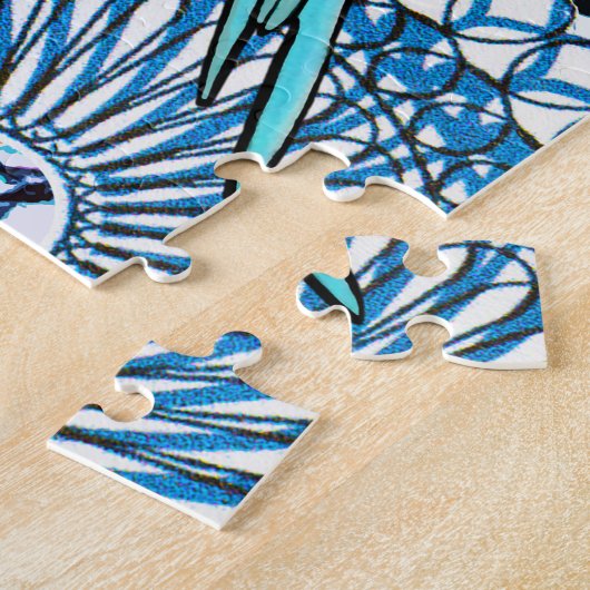 Helderheid van papegaaien legpuzzel (Zijkant)