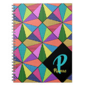 Helderheid van Pattern met Big Monogram Notitieboek (Voorkant)