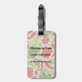 Helderheid van verse groenten bagagelabel (Achterkant verticaal)