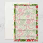 Helderheid van verse groenten briefpapier (Voorkant / Achterkant)