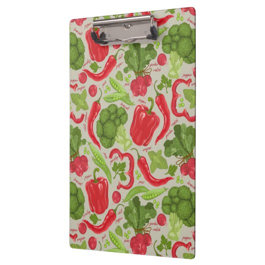 Helderheid van verse groenten klembord (Links)