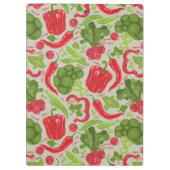 Helderheid van verse groenten klembord (Achterkant)