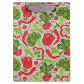 Helderheid van verse groenten klembord (Voorkant)