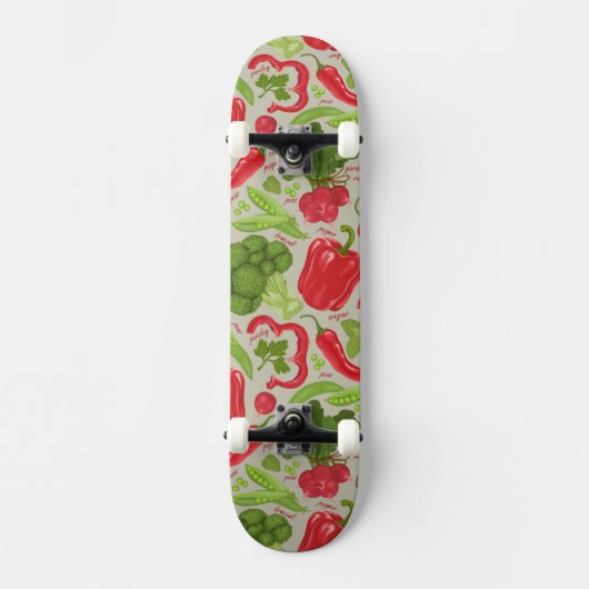 Helderheid van verse groenten skateboard (Voorkant)