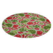 Helderheid van verse groenten snijplank (Hoek)