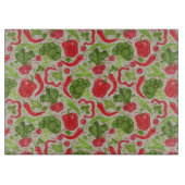 Helderheid van verse groenten snijplank (Voorkant)