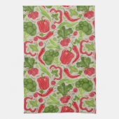 Helderheid van verse groenten theedoek (Verticaal)