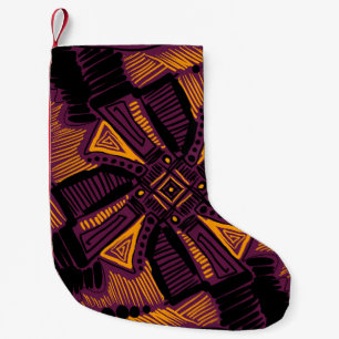 Helderheid vierkant ornament. Lijnen, vlekken, doe Kleine Kerstsok