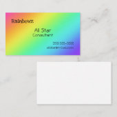Helderheid Visitekaartjes voor regenbooggradiënt (Voorkant / Achterkant)