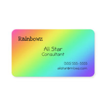 Helderheid Visitekaartjes voor regenbooggradiënt