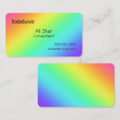 Helderheid Visitekaartjes voor regenbooggradiënt (Voorkant / Achterkant)